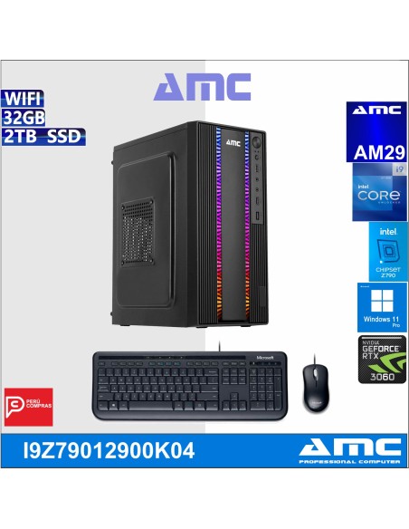 COMPUTADORA AMC CORE I9-12900K, 3.20 GHZ, 32GB DDR4, 2 TB SSD, WIND-11, 8GBV.