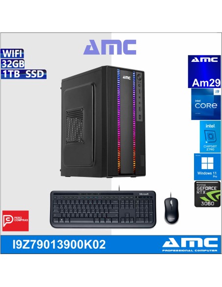 COMPUTADORA AMC CORE I9-13900K, 3.00 GHZ, 32 GB DDR4, 1 TB SSD, WIND-11, 8GBV.