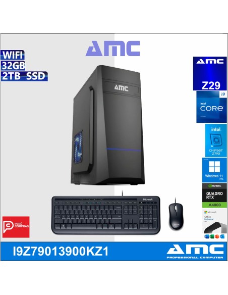COMPUTADORA AMC CORE I9-13900K, 3.20 GHZ, 32GB DDR5, 2TB SSD, WIND-11, 16GBV.